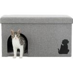 Trixie Budka pro kočky šedá obdélníková 72 x 40 x 40 cm – Zbozi.Blesk.cz