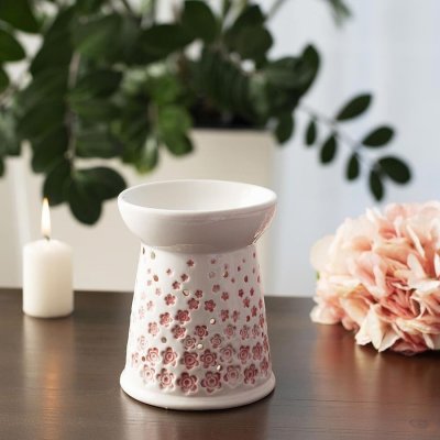 Aromalampa X3165 dolomit bílá s růžovou 12 x 14,8 cm – Sleviste.cz