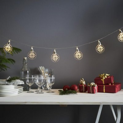 Star Trading Vánoční ozdobný řetěz Ornament 10 LED průhledný – Hledejceny.cz