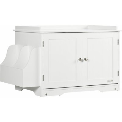PawHut Skříňka na kočičí stelivo 86 x 48 x 52 cm – Zboží Dáma