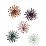 MADAM STOLTZ Papírové vánoční ozdoby Snowflakes set 5 ks béžová barva papír – Hledejceny.cz