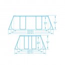 Bestway Power Steel Frame 2,82 x 1,96 x 0,84 m 56629BVC