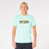 Pánské Tričko Rip Curl Surf REVIVAL YEH MUMMA TEE WASHED AQUA