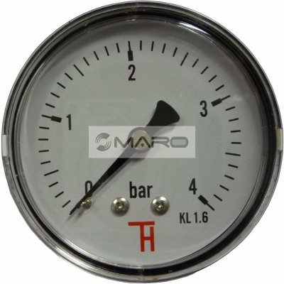 Thermis Manometr standardní 358 zadní ø 63 mm, 1/4", 0- 4 bar 3584bar – Zboží Mobilmania