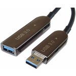 Premiumcord ku3fiber10 USB3.0 + 2.0 prodlužovací optický AOC, A/Male - A/Female, 10m