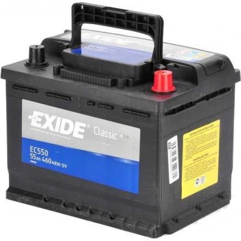 Exide Classic 12V 55Ah 460A EC550 od 1 492 Kč - Heureka.cz