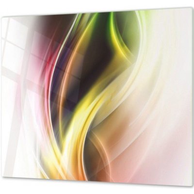 Glasdekor Ochranné sklo za varnou desku barevný abstrakt - Ochranná deska: 55x55cm, Lepení na zeď: S lepením na zeď – Zboží Mobilmania