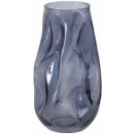 Boltze Home Skleněná váza LOJIN, metalický odstín, 27,8 cm šedá – Hledejceny.cz