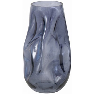 Boltze Home Skleněná váza LOJIN, metalický odstín, 27,8 cm šedá – Hledejceny.cz