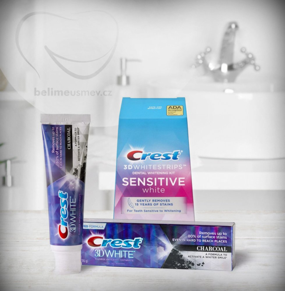 Procter & Gamble bělicí pásky Crest 3D White SENSITIVE na citlivé zuby 26  ks | Srovnanicen.cz