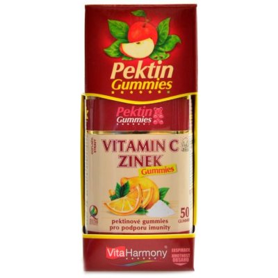 Vitamin C & Zinek pektinové gummies pro podporu imunity 50 gummies – Hledejceny.cz