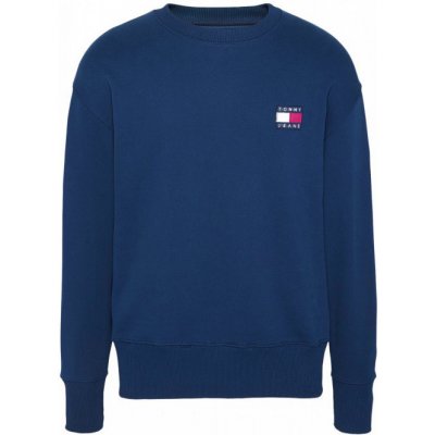 Tommy Hilfiger TOMMY JEANS tmavě modrá mikina TJM TOMMY BADGE CREW