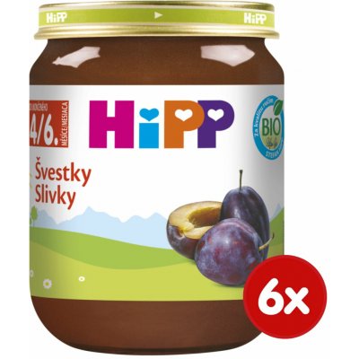 HiPP BIO Švestky 6 x 125 g – Sleviste.cz
