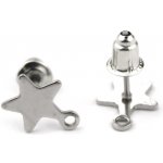 Náušnicové puzety nerez hvězda – Zboží Dáma