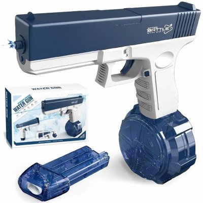 BATTLE Elektrická vodní pistole - Glock, 2 zásobníky, modrá – Zboží Dáma