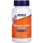 Now Foods Resveratrol 200 mg x 60 rostlinných kapslí – Hledejceny.cz