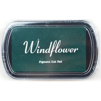 Windflower Razítkovací polštářek tmavě zelená – Zboží Mobilmania