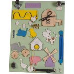 Kik KX4629 Dřevěná oboustranná manipulační tabule Farma – Hledejceny.cz