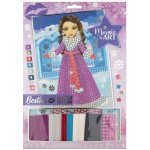 Grafix Mozaikový obrázek A4 -dívka v růžovém kabátu – Sleviste.cz