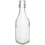 Skleněná lahev 250 ml hranatá s pákovým uzávěrem – Zboží Dáma