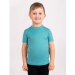 Unuo Dětské merino triko s krátkým rukávem Nature Aqua – Zboží Dáma