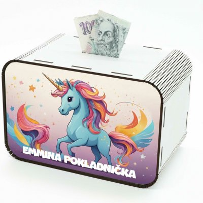 Dětská pokladnička - Jednorožec – Zboží Dáma