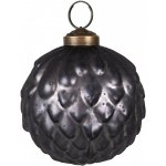 Clayre & Eef Tmavě fialová skleněná vánoční ozdoba 8*8 cm – Hledejceny.cz
