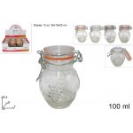 Prohome Dóza sklo 7x6x8,5cm klip 100ml – Hledejceny.cz