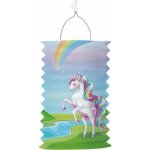 Závěsný lampion válec Jednorožec s duhou – Zboží Dáma