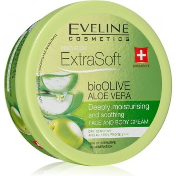 Eveline Cosmetics Extra Soft zklidňující hydratační krém s Olivou a aloem 175 ml
