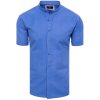 Pánská Košile Dstreet pánská košile s krátkým rukávem Menfal chrpově modrá