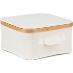 Úložný box G21 30 x 30 x 15 cm, bambusový s víkem, béžový – Zboží Mobilmania