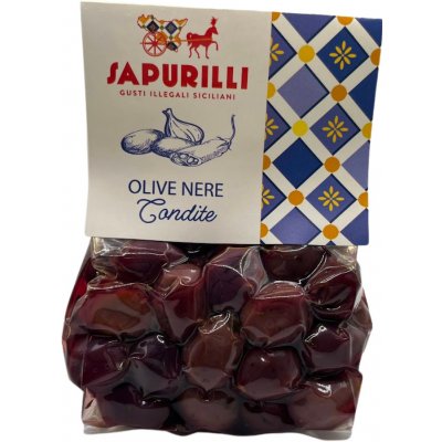 Sapurilli marinované černé olivy s bylinkami 300 g – Zboží Dáma