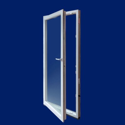 DOMO-OKNA Balkonové dveře jednokřídlé bílé levé 60 x 210 cm – Zboží Mobilmania