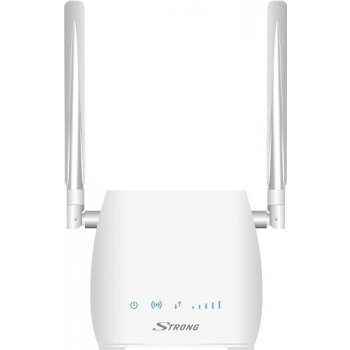 STRONG 4G LTE Router 300M/ Wi-Fi standard 802.11 b/g/n/ 300 Mbit/s/ 2,4GHz/  1x LAN/ USB/ SIM slot/ 2 odnímatelné antény (4GROUTER300M) od 1 507 Kč -  Heureka.cz