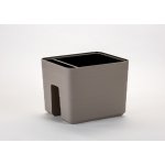 Plastia Berberis samozavlažovací truhlík na zábradlí taupe 30 cm – Sleviste.cz