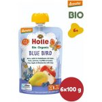 Holle Bio Blue Bird 100% pyré hruška jablko borůvky vločky 6 x 100 g – Hledejceny.cz