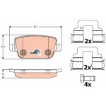 Sada brzdových destiček TRW GDB1732 - FORD S-MAX 2.0 TDCI – Zboží Mobilmania