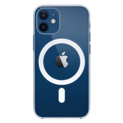 Atonyx silikonový kryt s podporou MagSafe pro Apple iPhone 12 Mini Transparentní 438 – Zboží Mobilmania