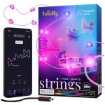 Twinkly TWKC100RGB-T LED RGB Stmívatelný vánoční řetěz 100xLED 8 m USB Wi-Fi TW0047 – Hledejceny.cz