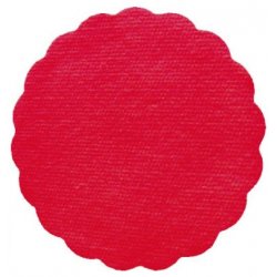 Rozetky do podšálku PREMIUM Ø 9 cm červené [40 ks] (89801)