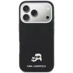 Karl Lagerfeld PU Karl and Choupette Heads Pins MagSafe Zadní Kryt pro iPhone 17 Pro Max Black – Zbozi.Blesk.cz
