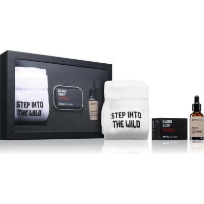 Zew For Men Wild Lumberjack Beard Oil hydratační olej 30 ml + Zew For Men Beard Soap mýdlo na vousy 85 ml + Zew For Men Socks Wilkd ponožky 1 pair kosmetická sadasada – Hledejceny.cz
