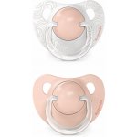 Suavinex dudlík anatomický silikon 2 ks Dreams růžová – Zboží Dáma
