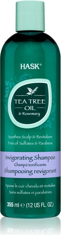 Hask Tea Tree Oil & Rosemary šampon pro suchou a svědící pokožku hlavy 355 ml