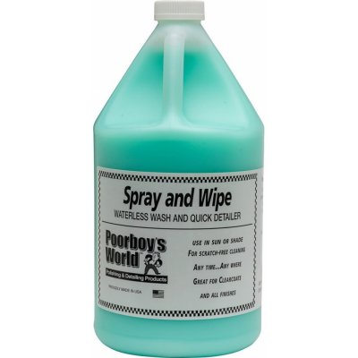 Poorboy's World Spray and Wipe Waterless Wash 3,78 l – Zbozi.Blesk.cz