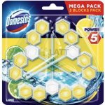Domestos Power 5 tuhý závěsný WC blok Lime 3 x 55 g – Zboží Mobilmania