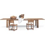 Roda Teakový rozkládací jídelní stůl Brick, obdélníkový 300-420x100x75 cm – Zbozi.Blesk.cz