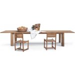 Roda Teakový rozkládací jídelní stůl Brick, obdélníkový 300-420x100x75 cm – Hledejceny.cz