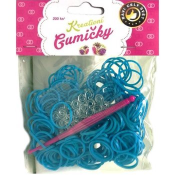 Loom Bands 200ks + háček SV. MODRÉ